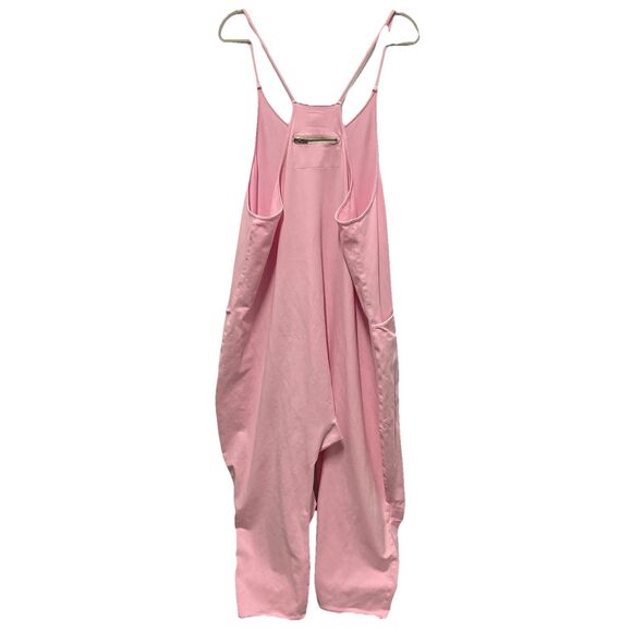 Free People FP MOVEMENT Hot Shot Onesie Light Pink Womens  XL Harem Romper - Picture 2 of 11